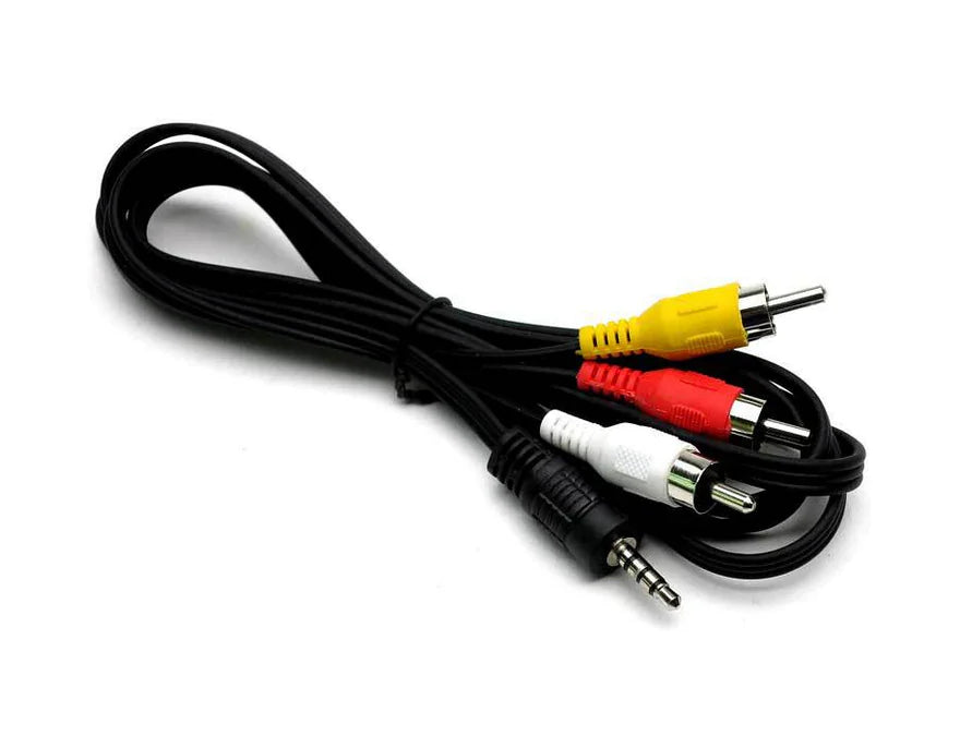 3.5mm to 3 RCA Splitter AV Cable for Audio/Video